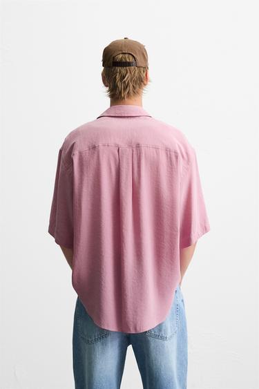 CHEMISE FLUIDE COUPE DÉCONTRACTÉE - Rose de Zara - Image 2