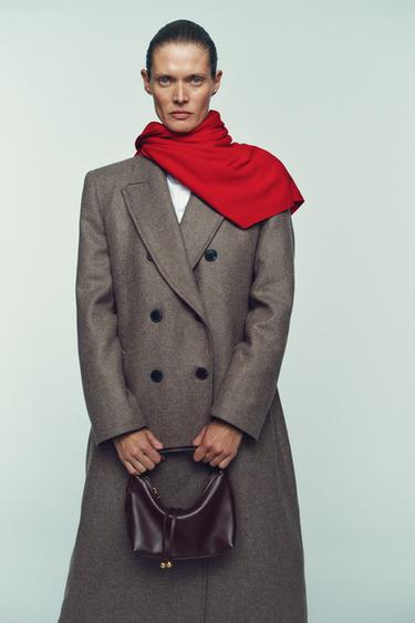 KLEINE BEUTELTASCHE MIT KUGELDETAIL - Bordeauxrot von Zara