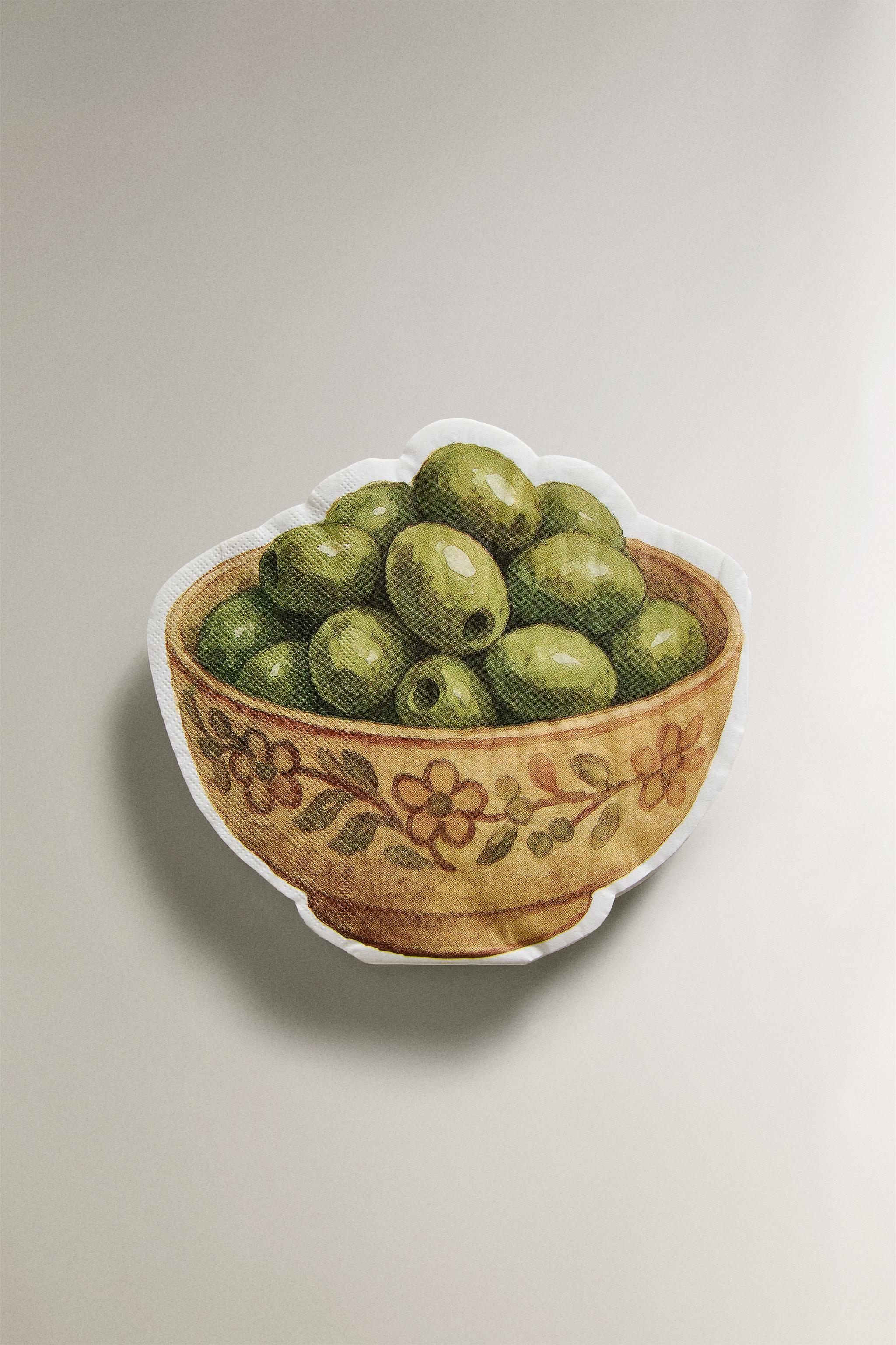 PACK OF OLIVE PAPER NAPKINS (PACK OF 20)