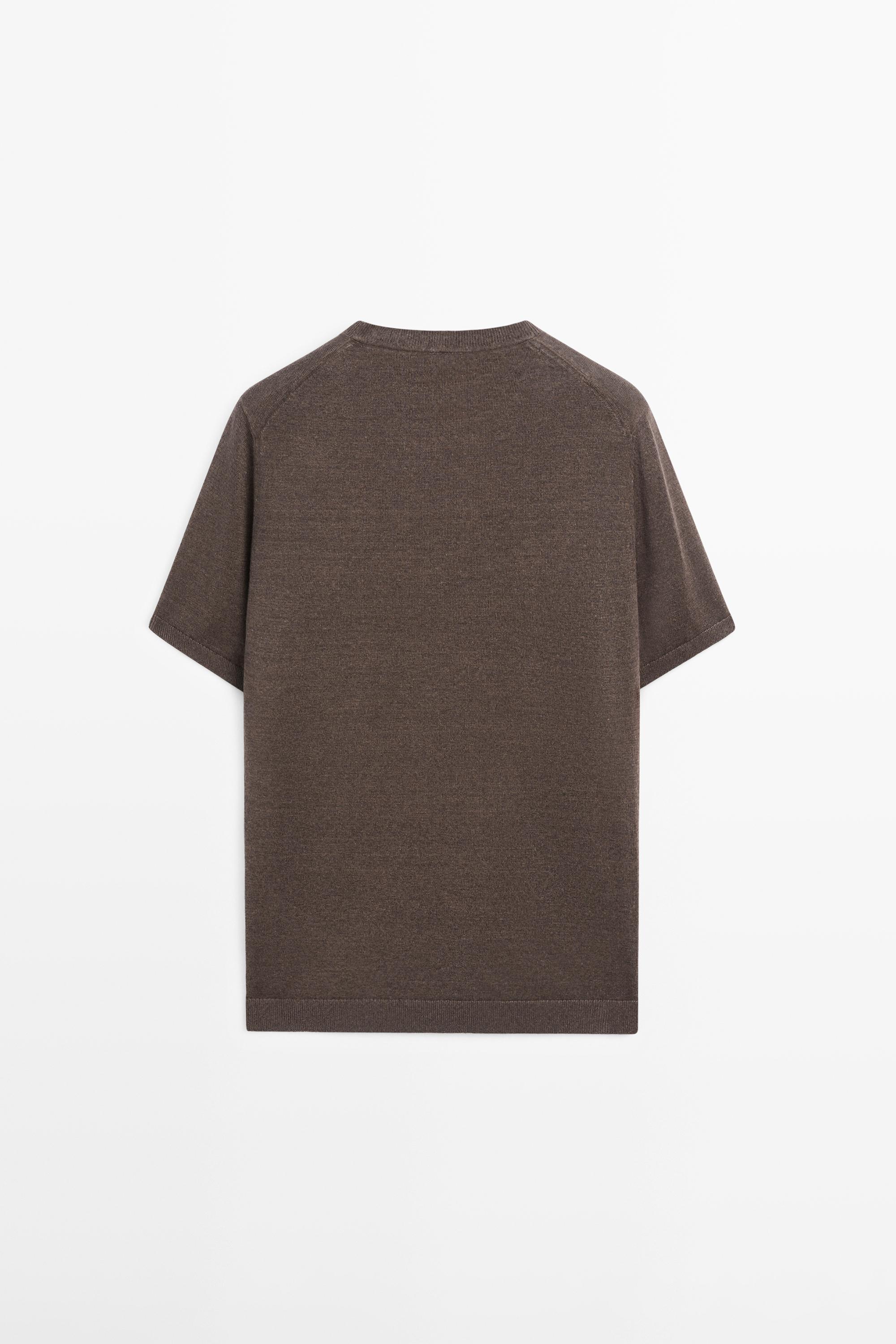 Lightweight 100% linen knit T-shirt