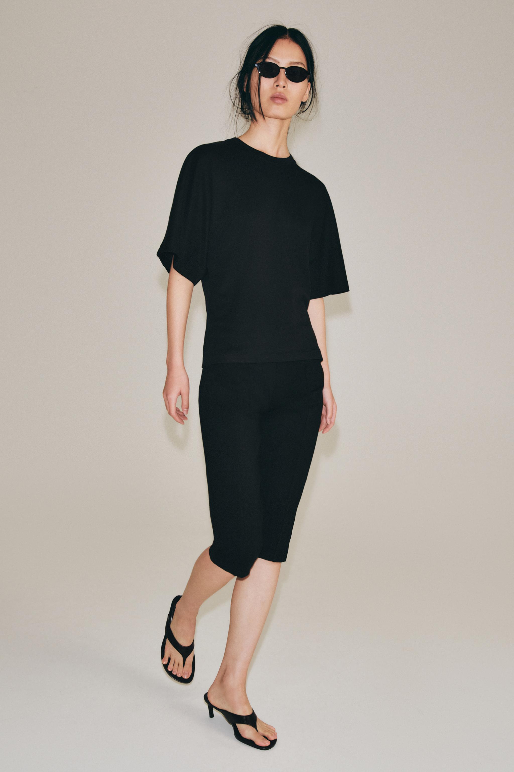 Женские футболки Zara SUPIMA® SLIM FIT T-SHIRT — фото 2