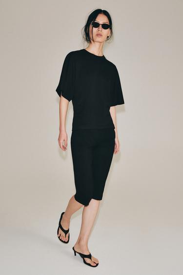 SUPIMA® FITTED T-SHIRT - Black by Zara