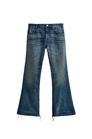 JEANS FLARE FIT - Azul / Verde de Zara