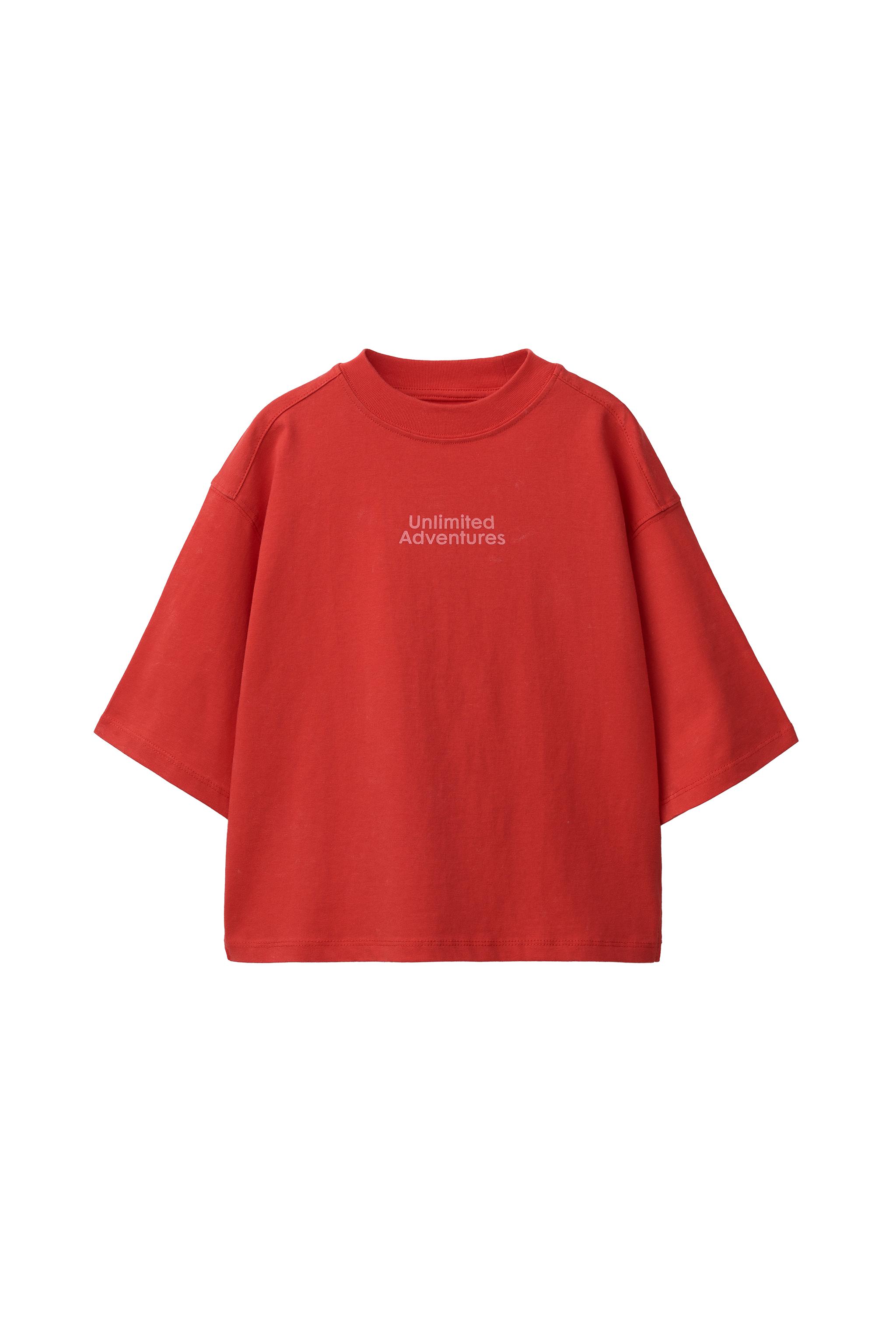 SLOGAN T-SHIRT - Red | ZARA Turkey