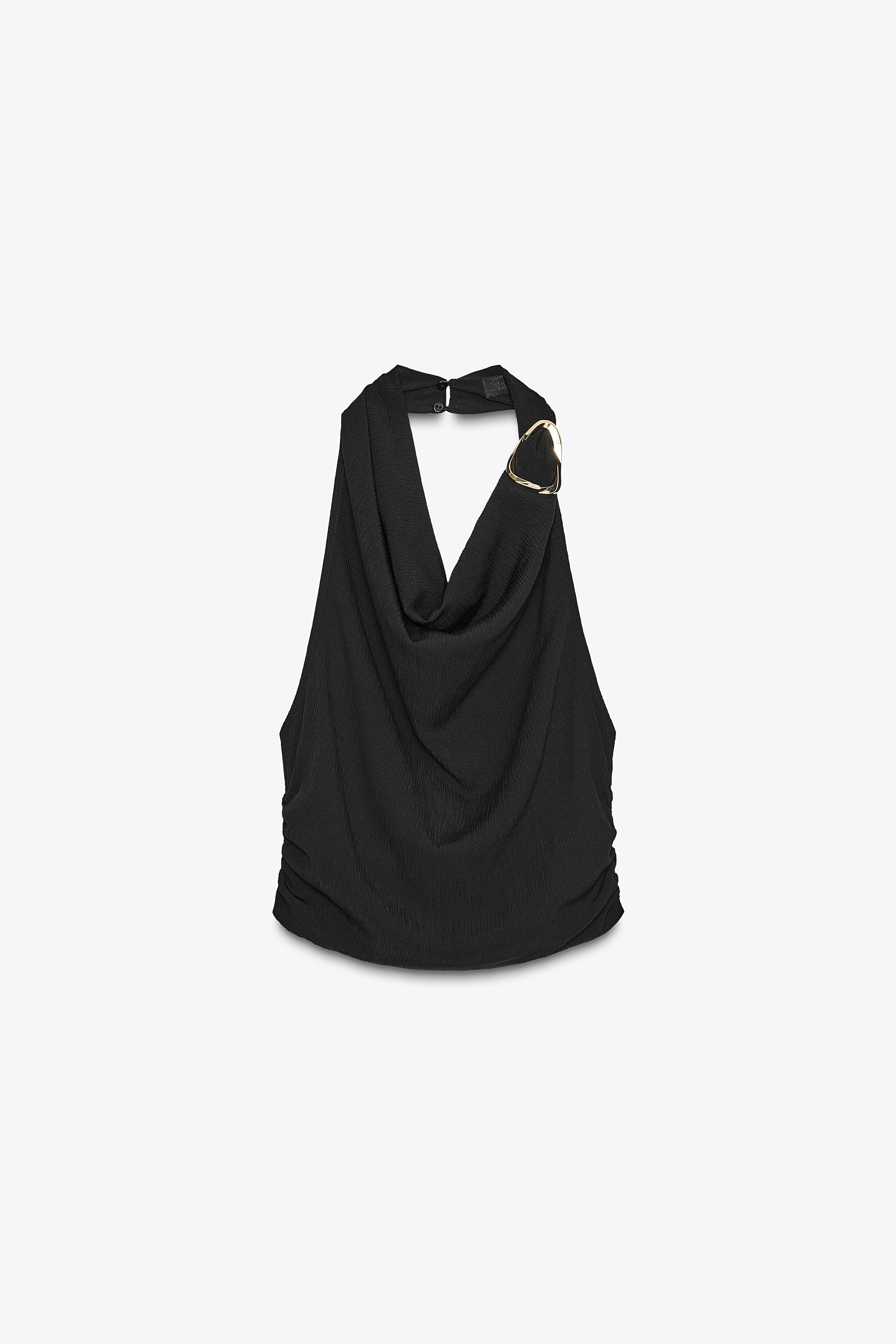 HALTER TOP WITH HARDWARE
