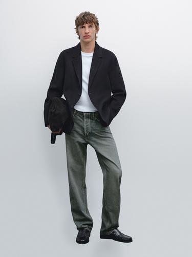Zara Wool blend blazer - Navy blue