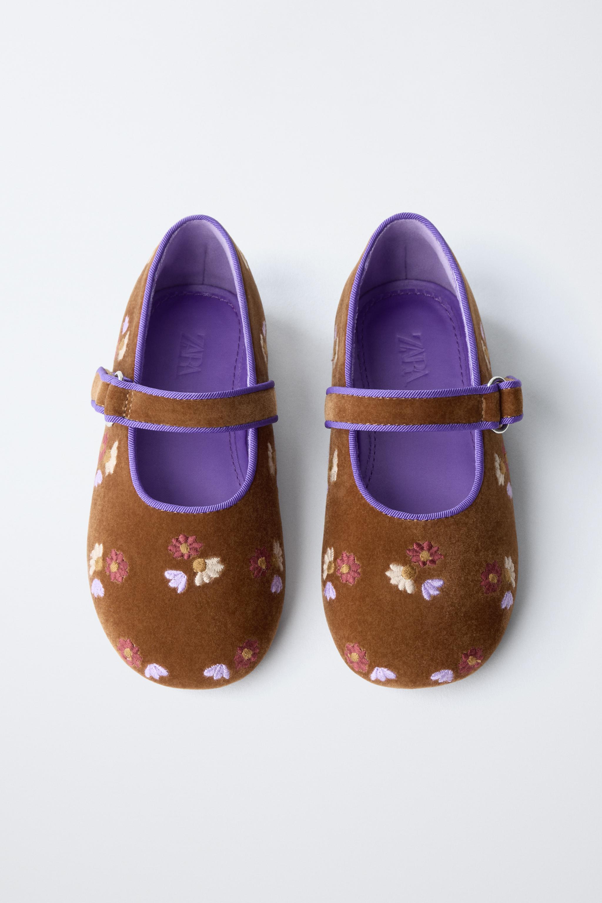 EMBROIDERED BALLET FLATS