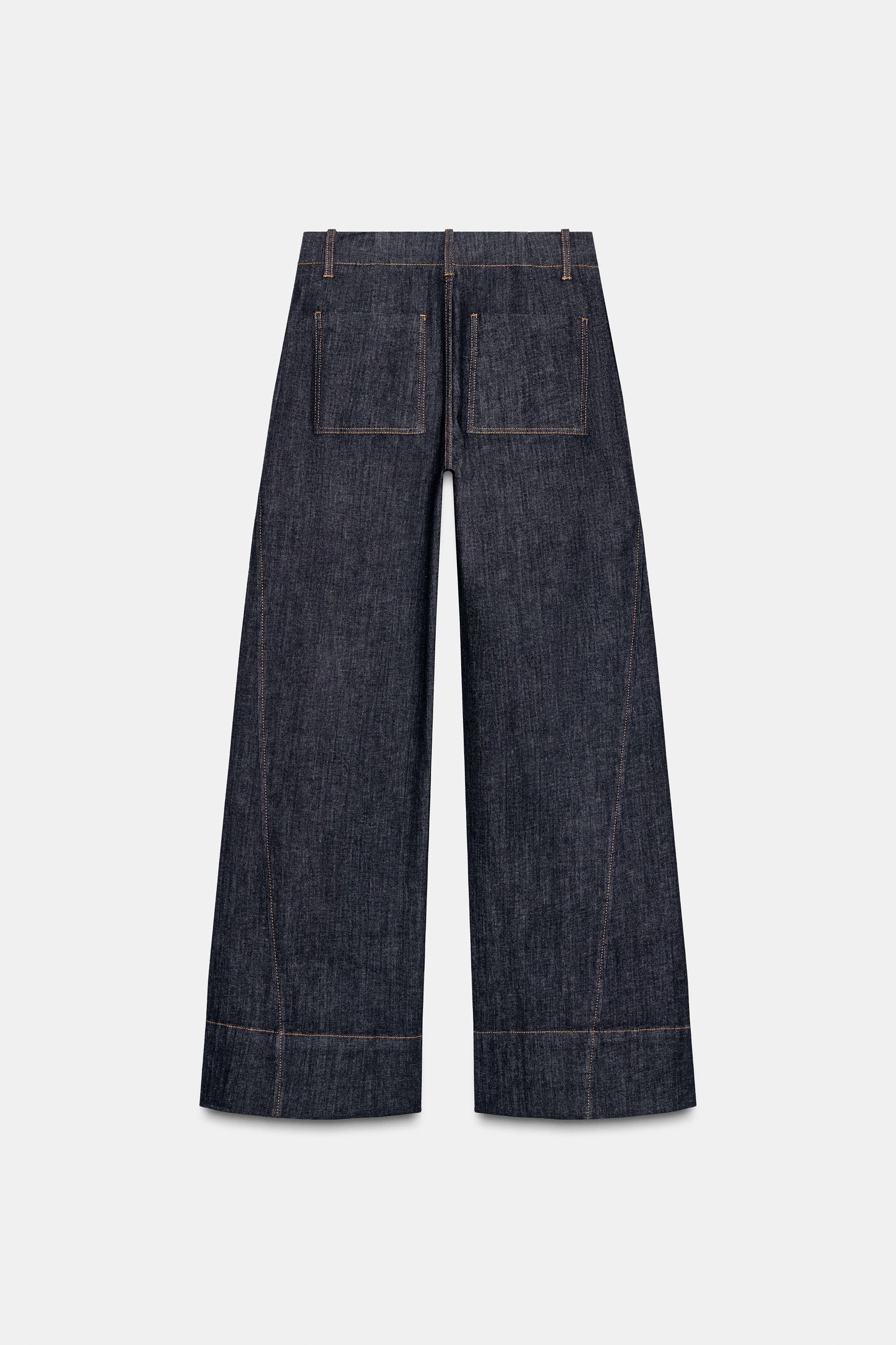 PANTALON LARGE À COUTURES