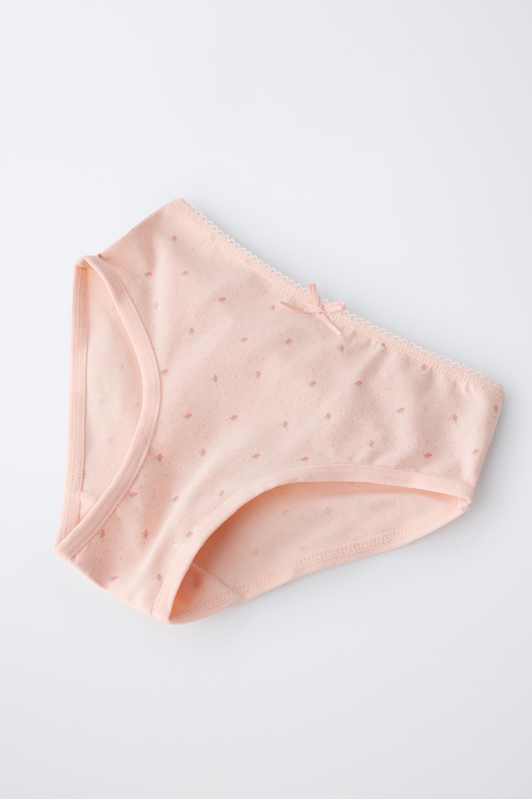1 1/2-6 ANS/ LOT DE SIX CULOTTES À FLEURS