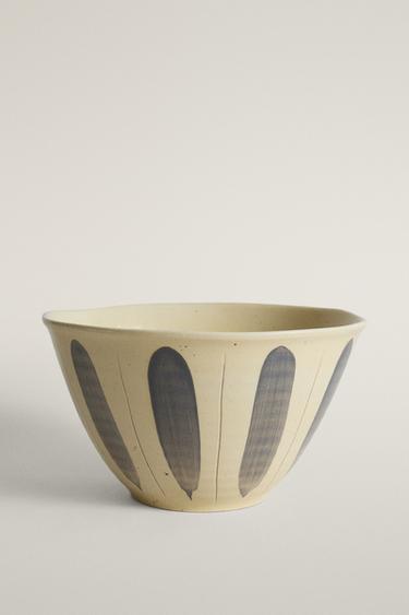 OVAL EARTHENWARE SALAD BOWL - Blue by Zara - Image 0