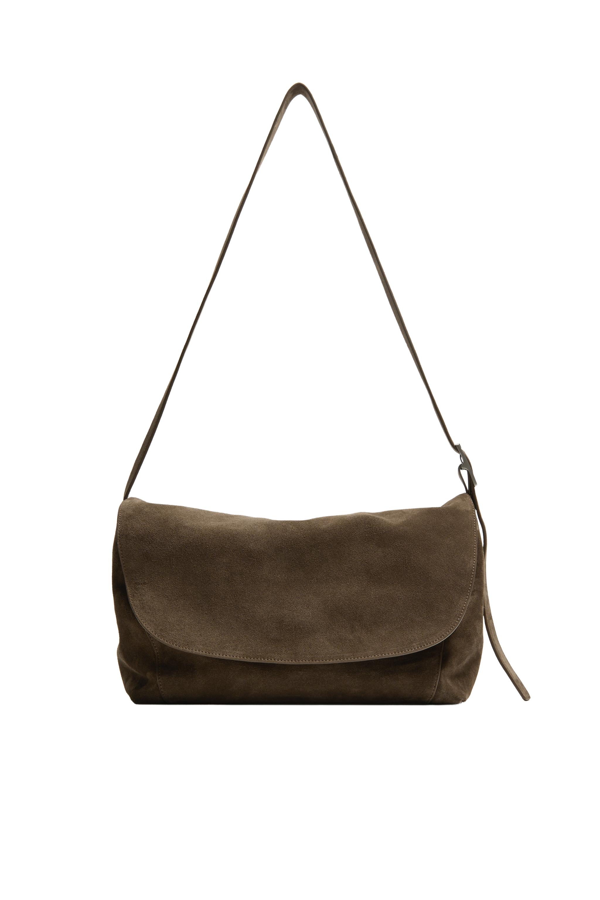 ZARA ブラウンレザーショルダーバッグ【美品】 極美品】ZARA ザラ 2way 
