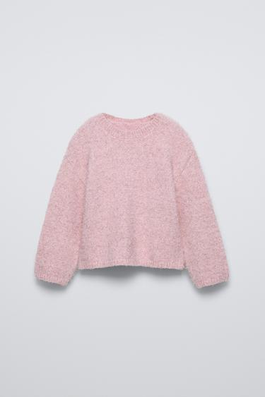 SPARKLY KNIT SWEATER - Pink by Zara