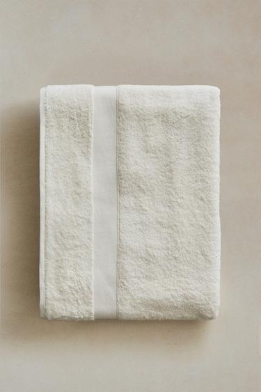 Zara PREMIUM COTTON BATH TOWEL (600 GXM²) - 象牙色