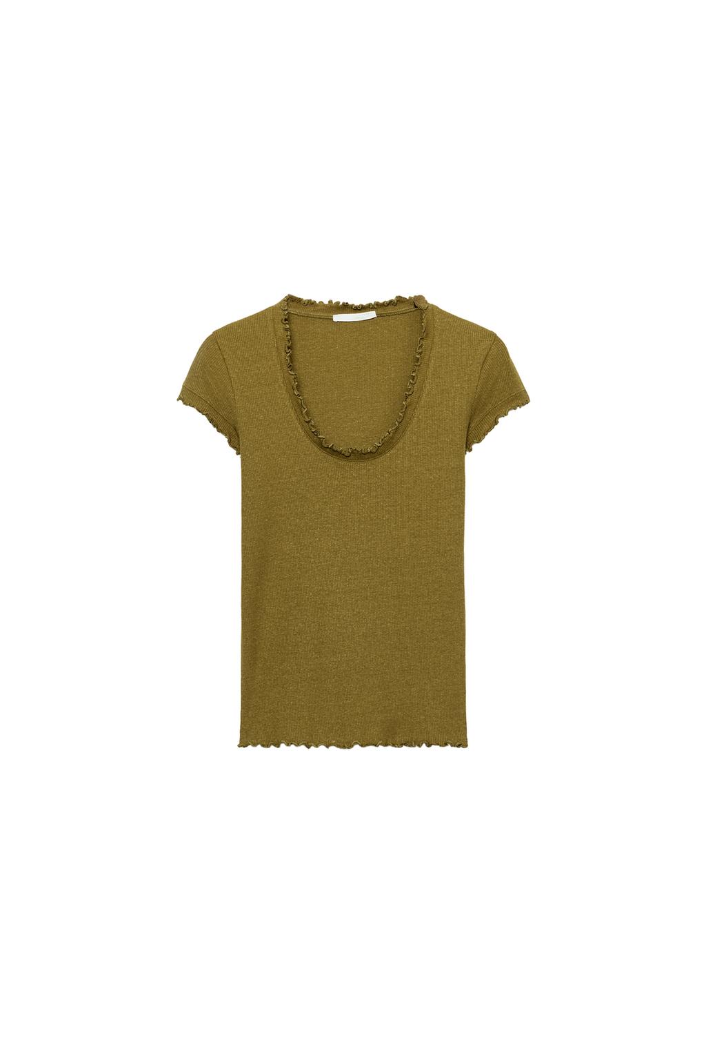 SHORT SLEEVE LINEN T-SHIRT - image 3