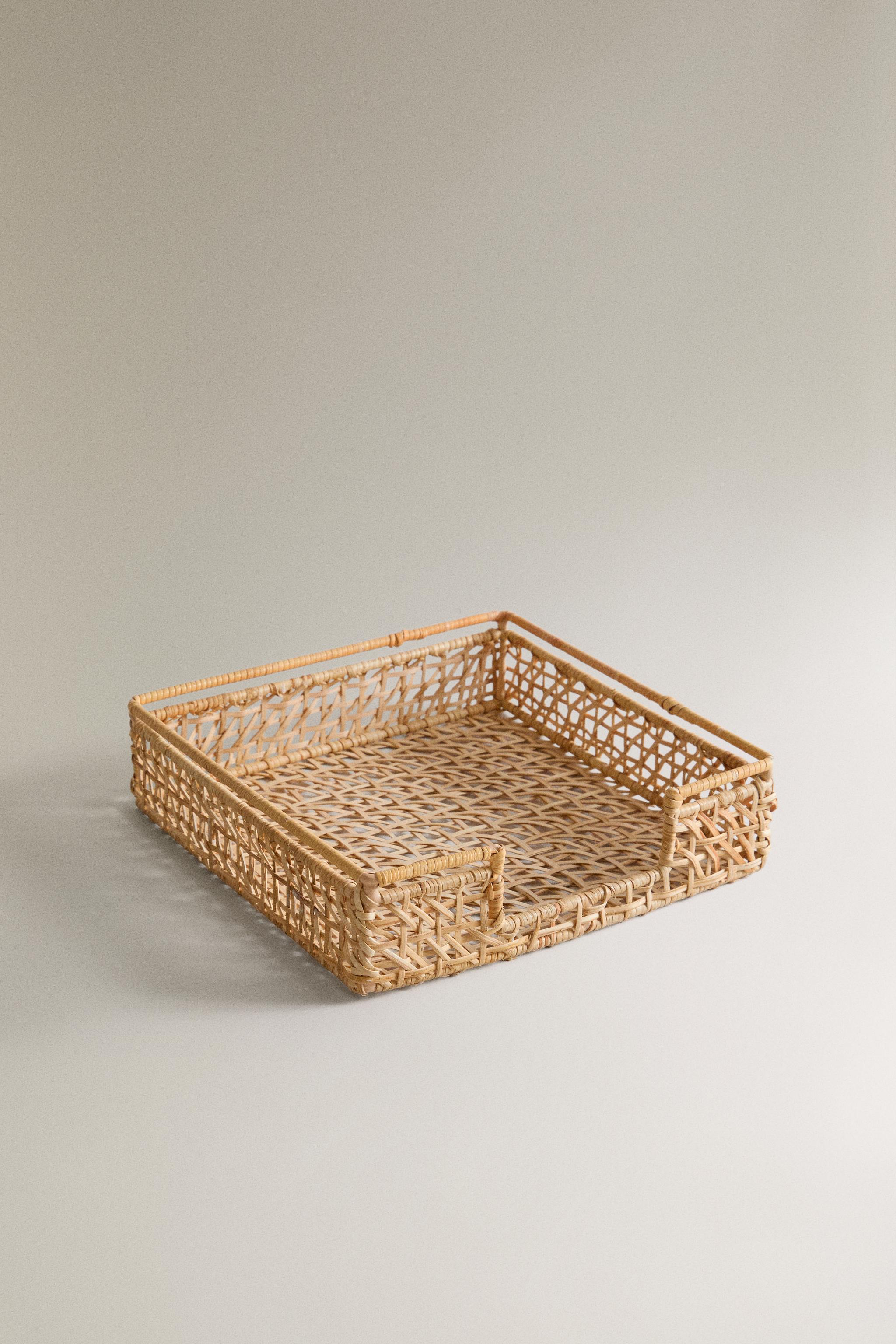 RATTAN NAPKIN HOLDER — Light beige (alternate view)