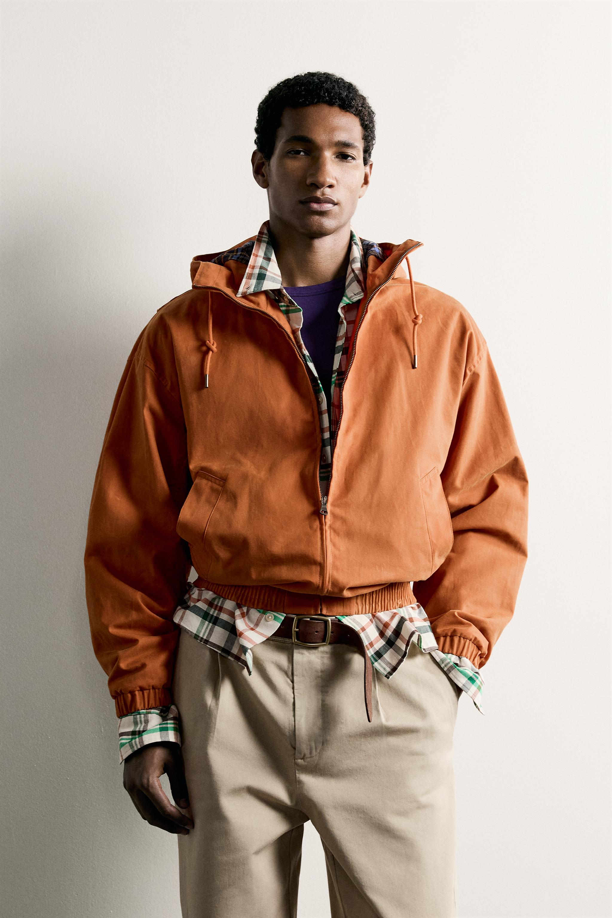 WAXED-EFFECT RELAXED FIT JACKET