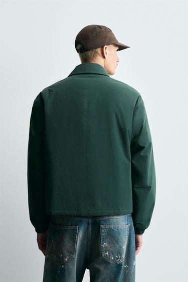 BLOUSON TECHNIQUE ZIPPÉ - Vert de Zara - Image 2