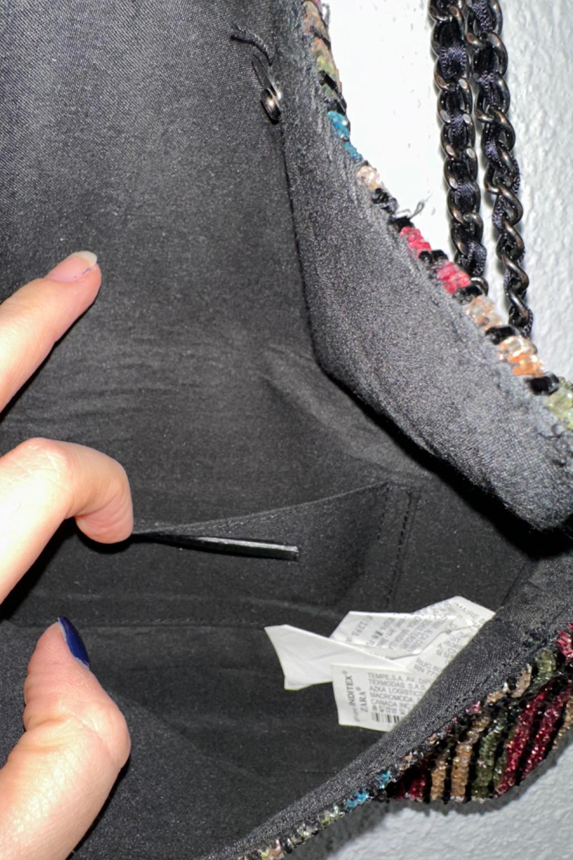 BOLSO DE HOMBRO CON CORREA ALARGABLE DE CUENTAS - Image 7