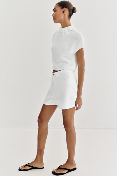 SHORT Z1975 MOM FIT - Blanc de Zara - Image 3
