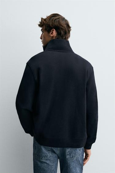 VESTE CÔTELÉE ZIPPÉE - Bleu marine de Zara - Image 2