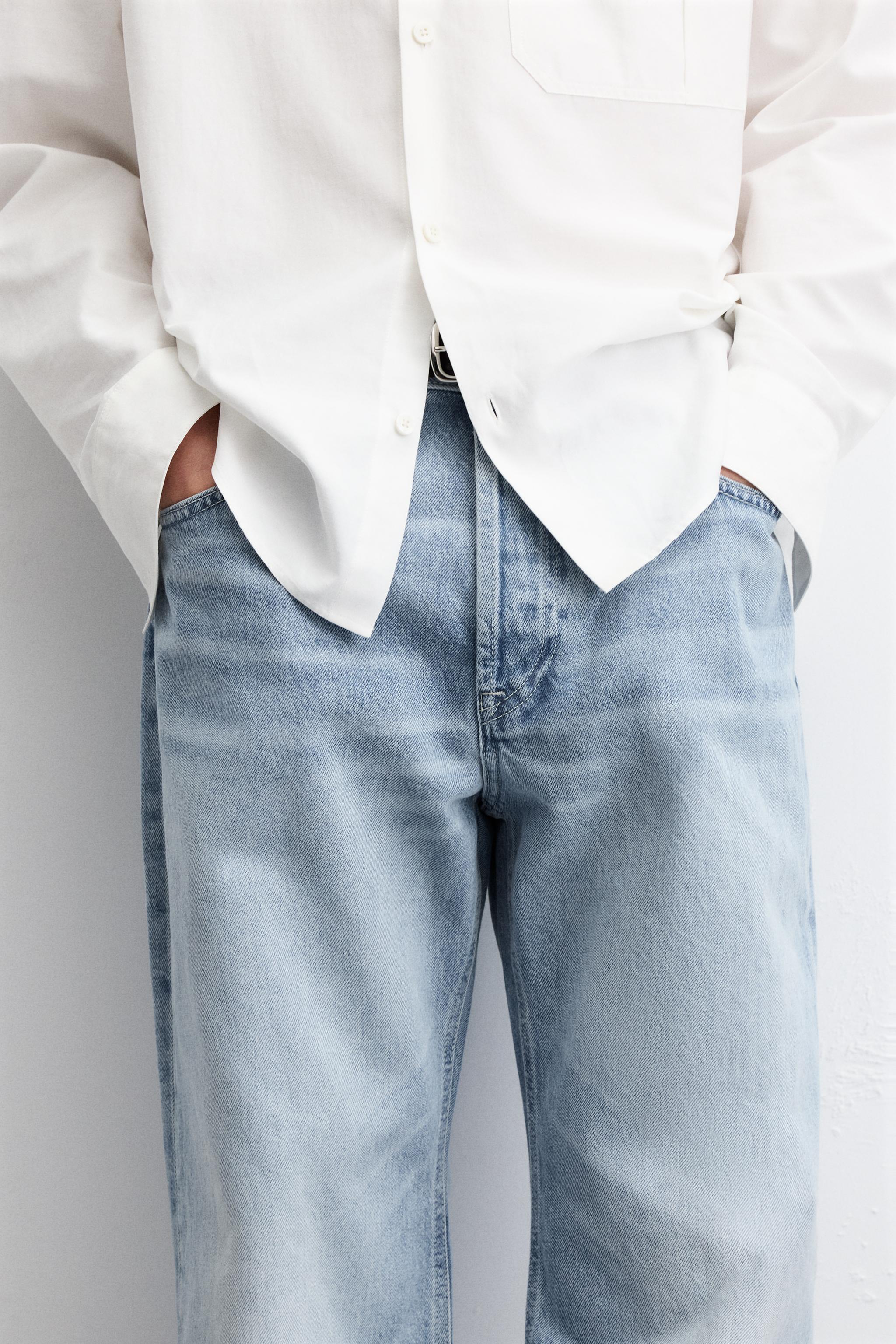 BAGGY FLARE FIT JEANS - Mid-blue | ZARA United States BAGGY FLARE FIT JEANS - Mid-blue | ZARA United States