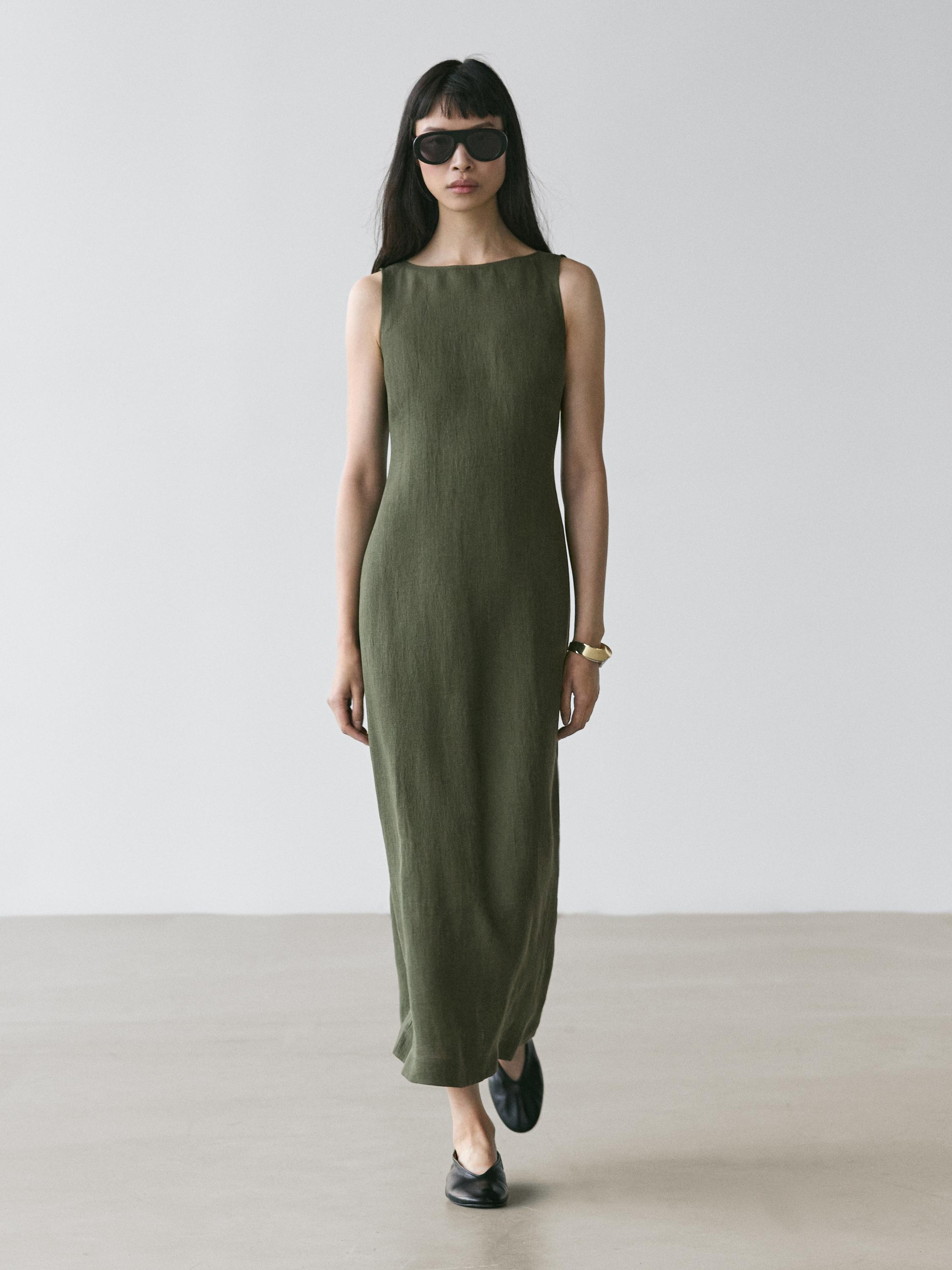 Robe longue en lin