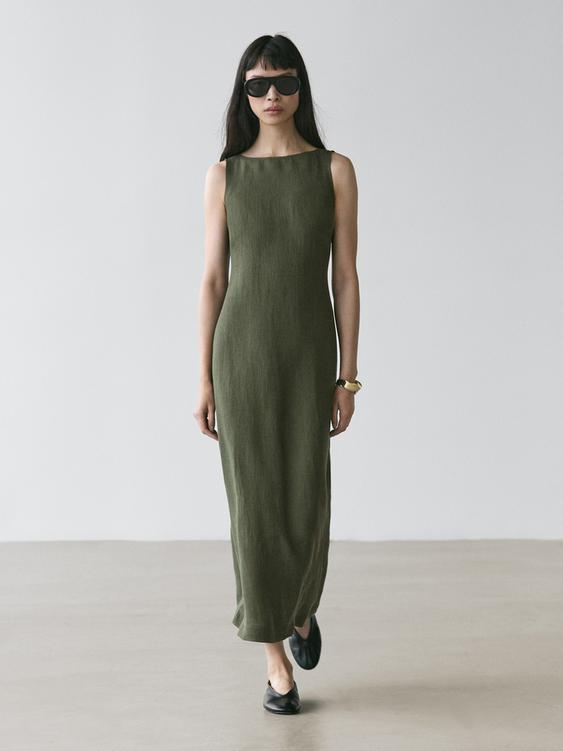 Long linen dress