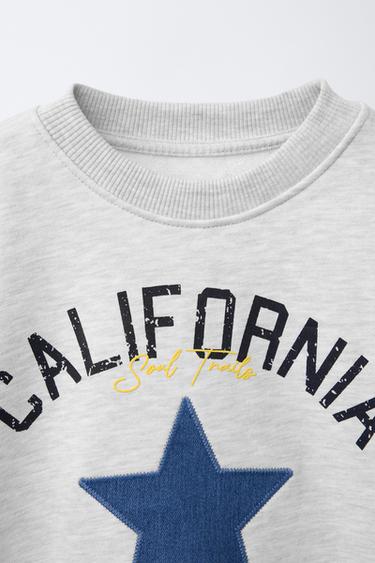 SWEAT À IMPRIMÉ PIÈCE ÉTOILE - Gris chiné de Zara - Image 2