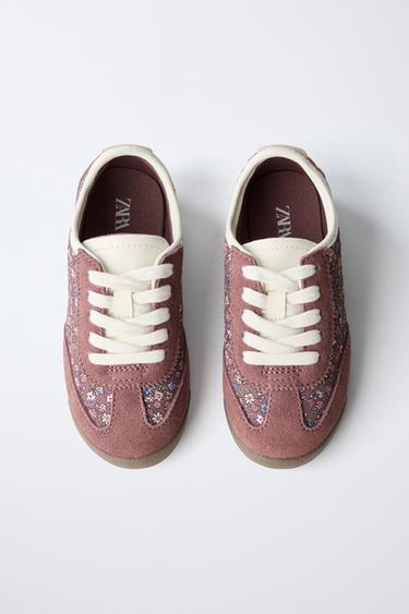 FLOWER PRINT TRAINERS - Brown by Zara - Image 4