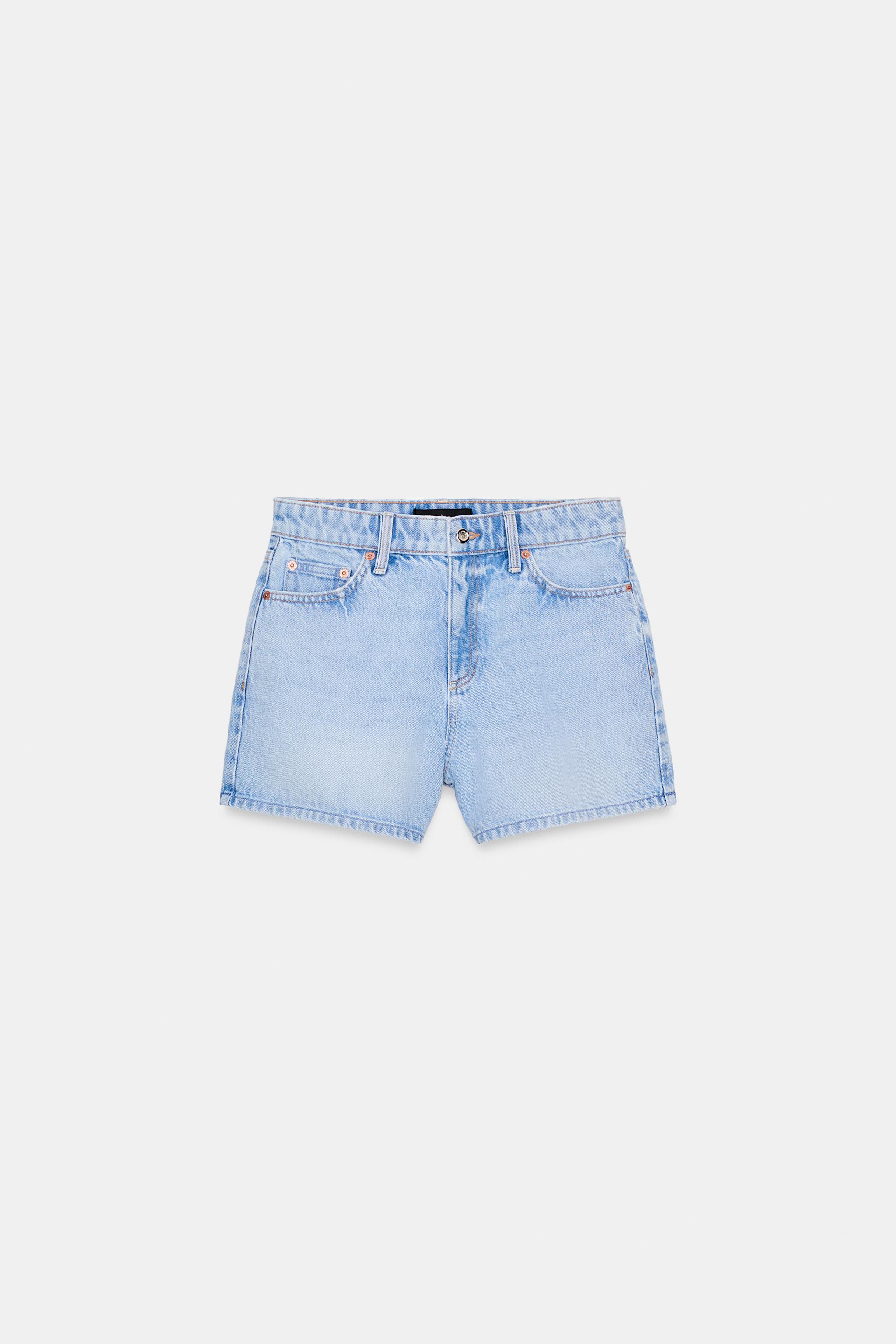 Zara Z1975 ORTA BEL MOM FIT ŞORT görsel 6