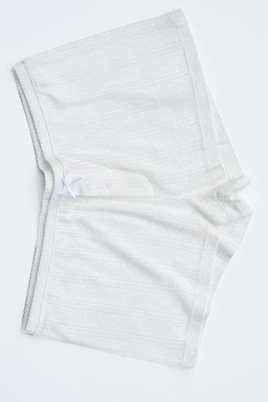 POINTELLE SHORTS - White by Zara - Image 5