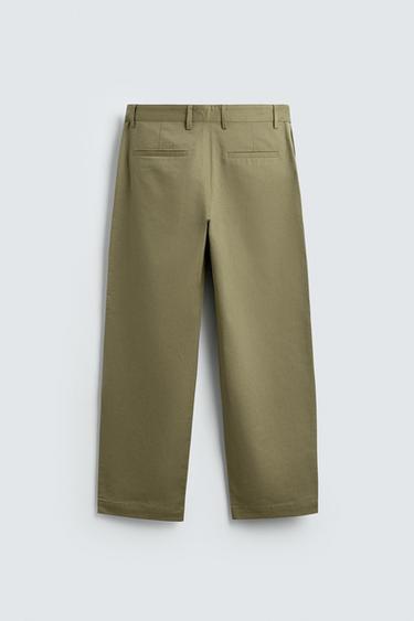 PANTALON CHINO STRAIGHT FIT - Verdâtre de Zara - Image 7