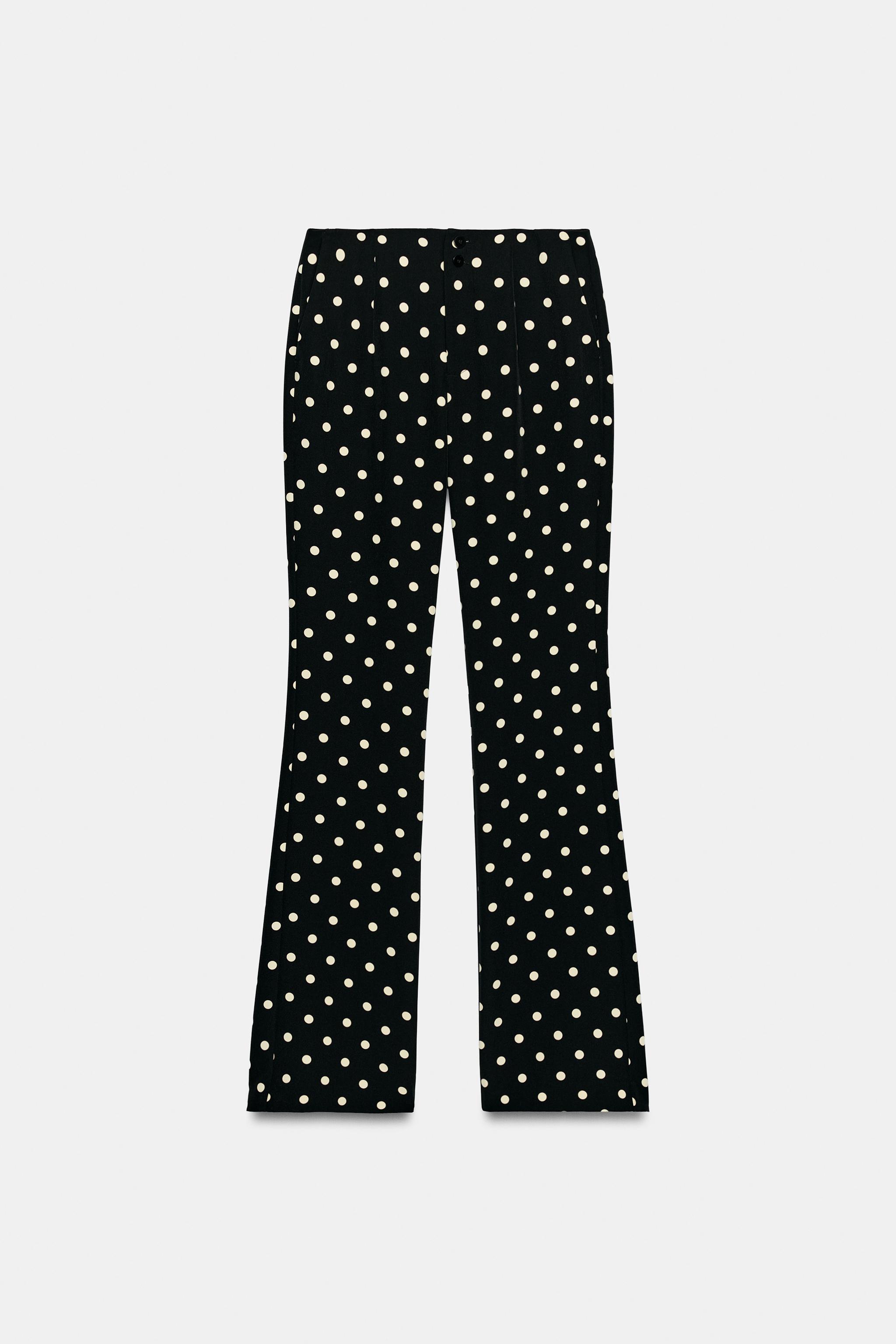 POLKA DOT FLARE PANTS