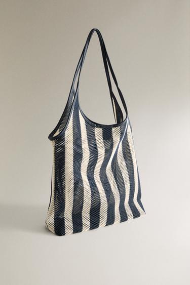 STRIPED TOTE BAG - Two-tone by Zara - Image 1
