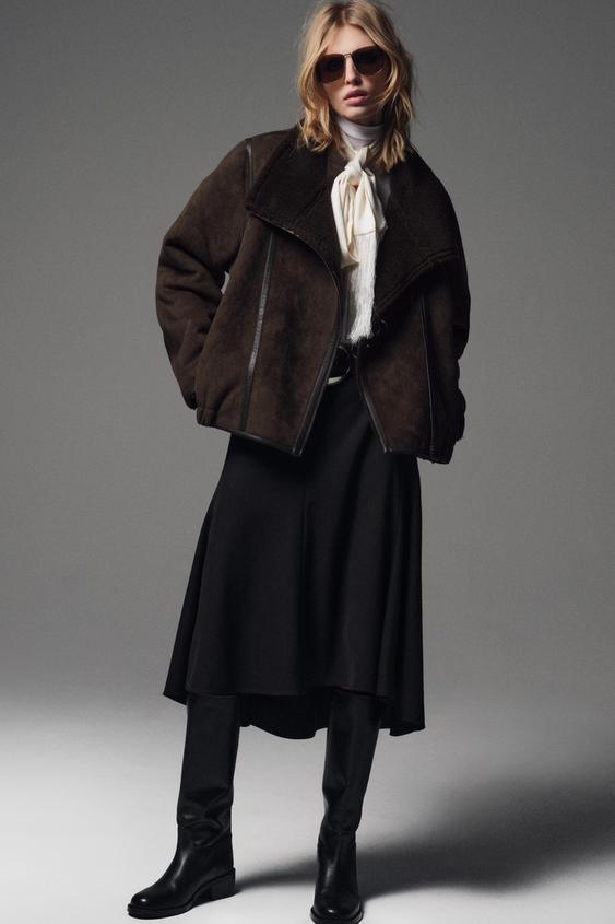 BOTTES HAUTES EN CUIR - Noir de Zara - Image 1