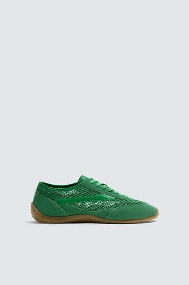 RETRO STYLE TRAINERS LIMITED EDITION - Green by Zara