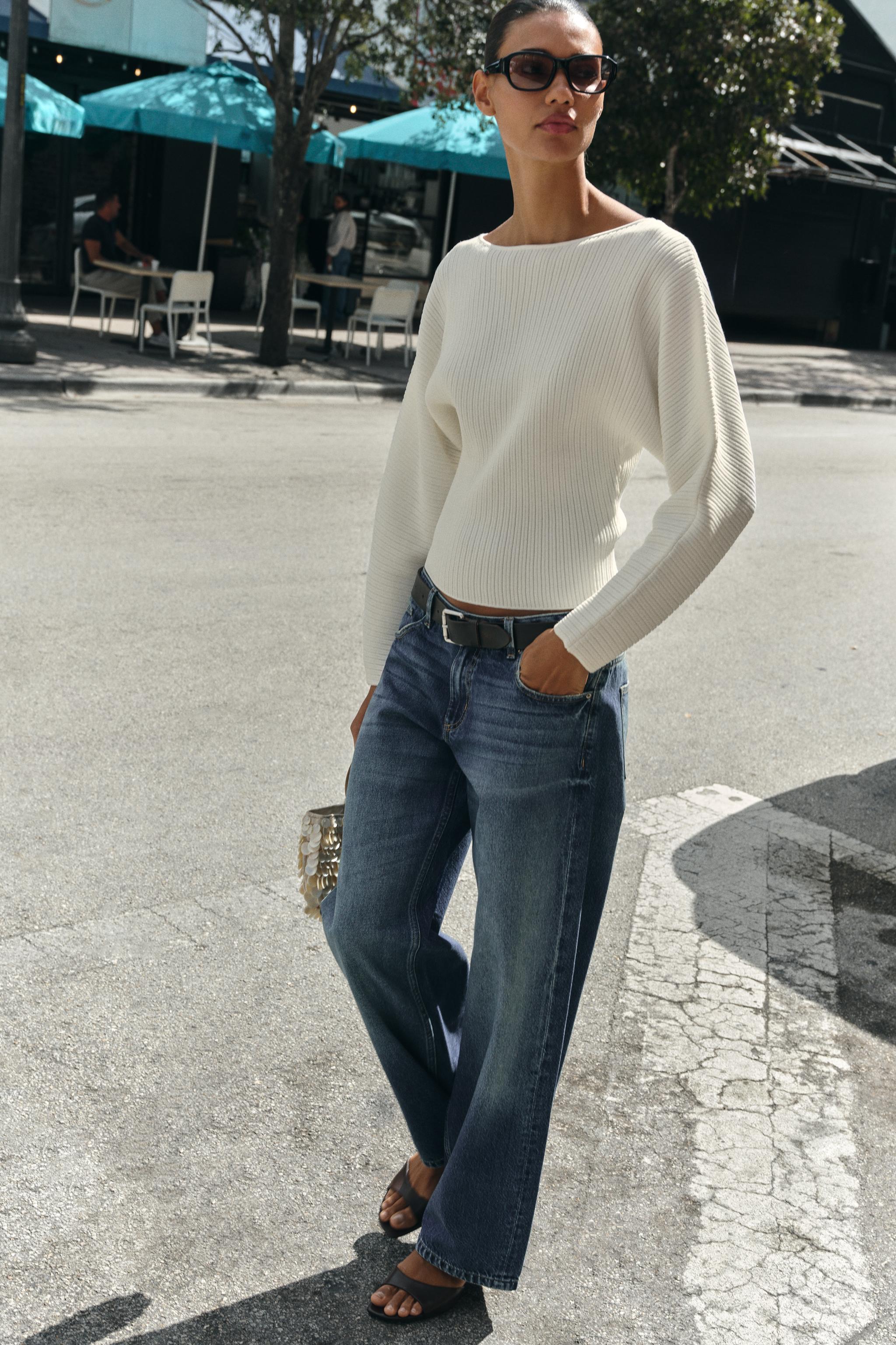 RIB KNIT FULL SLEEVE JUMPER