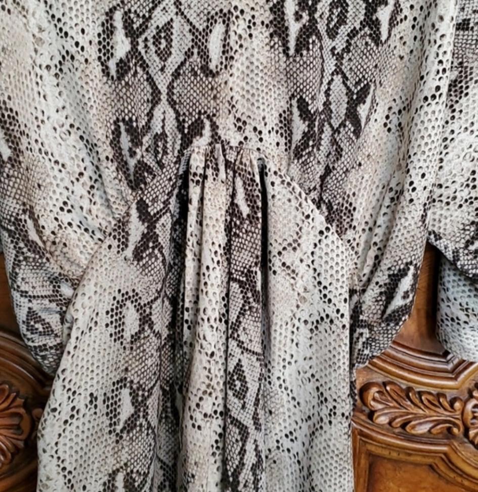 DRAPED PRINT DRESS - Image 6