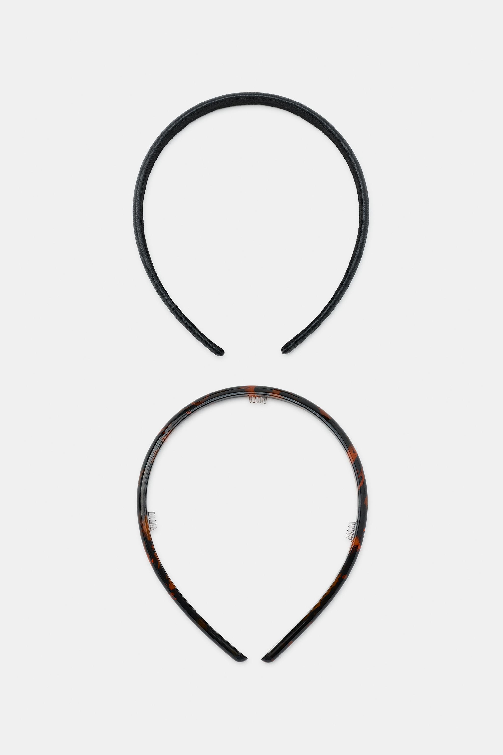 PACK OF 2 SLIM MIXED HEADBANDS — Multicoloured