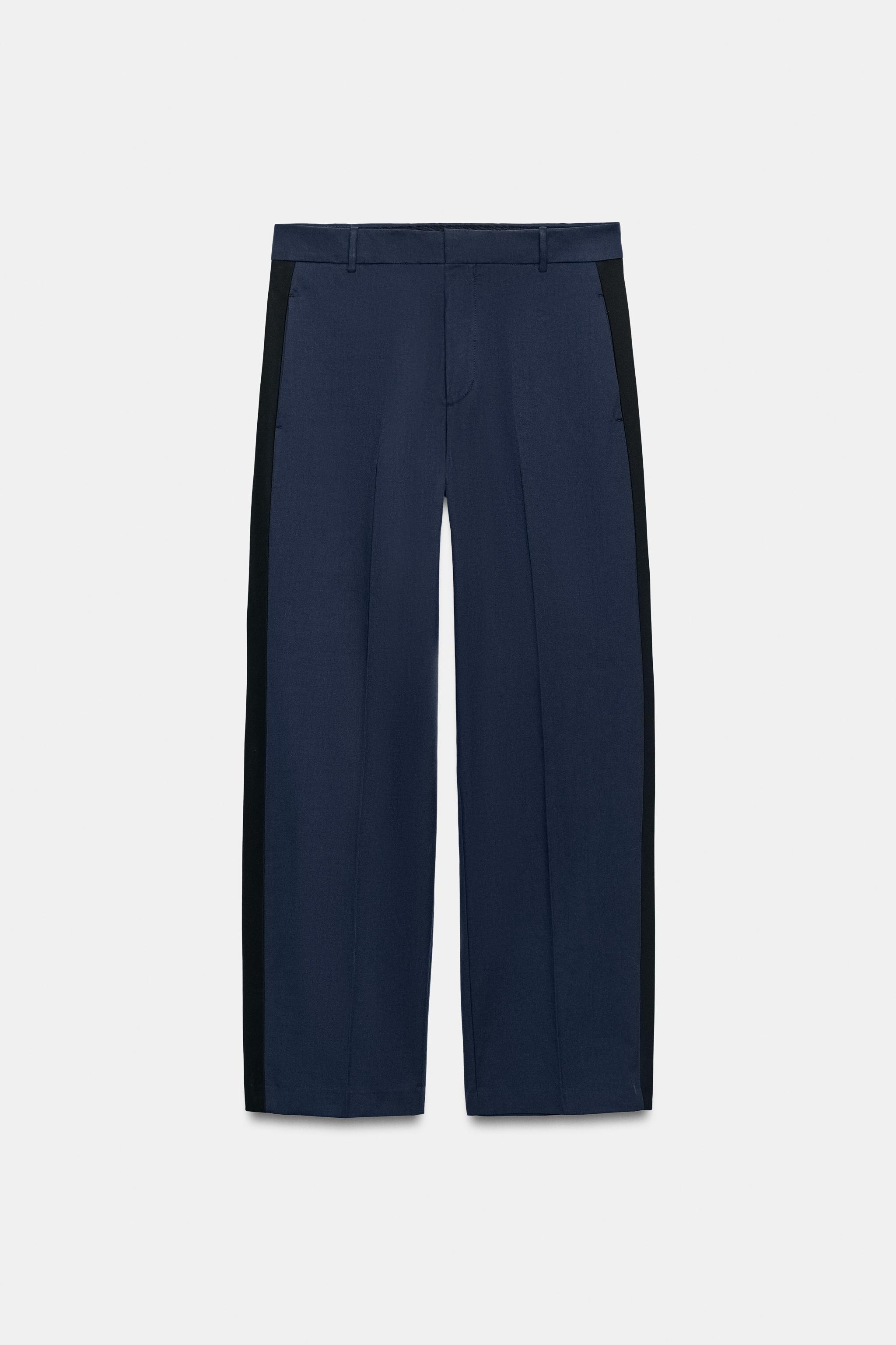 PANTALON BANDE CONTRASTE POCHES ZW COLLECTION
