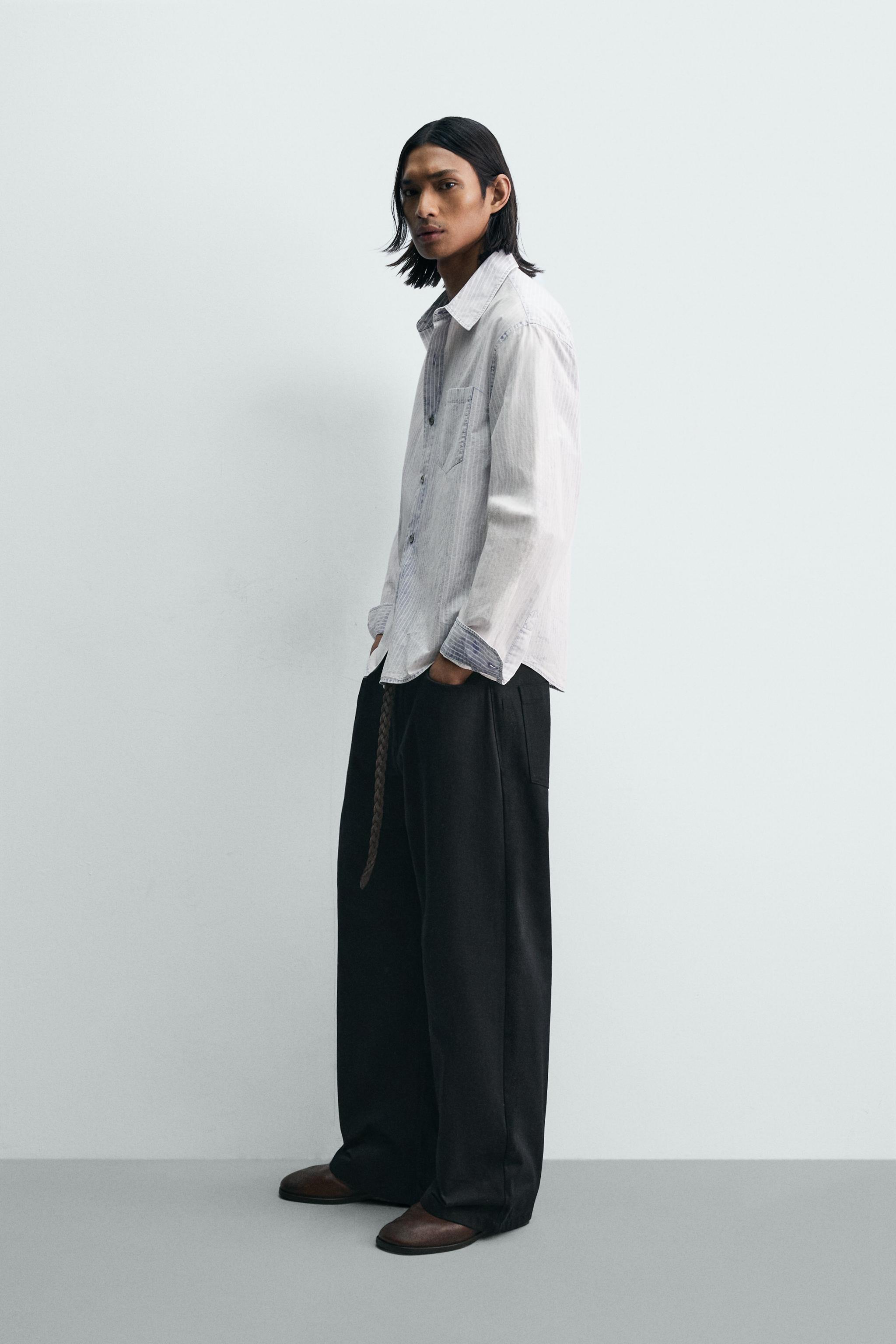 CHEMISE RELAXED FIT LAVÉE À RAYURES