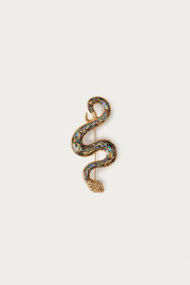 BROCHE SERPENT MARISA BERENSON X ZARA - Doré de Zara - Image 2