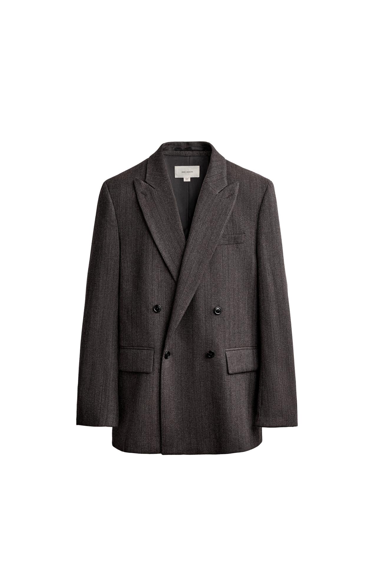 100% WOOL MANTECO® DOUBLE-BREASTED BLAZER