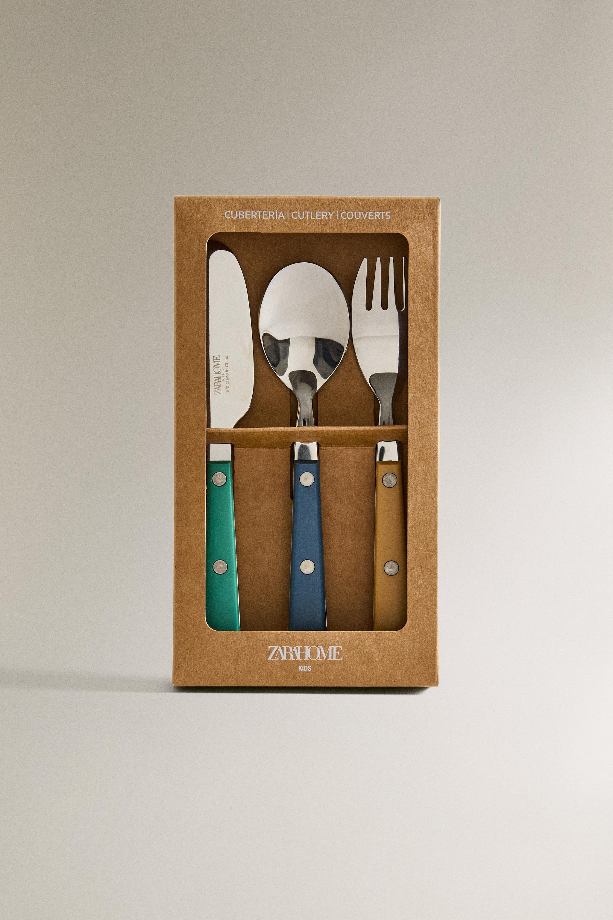 Zara KIDS' COLORED FLATWARE SET — фото 5