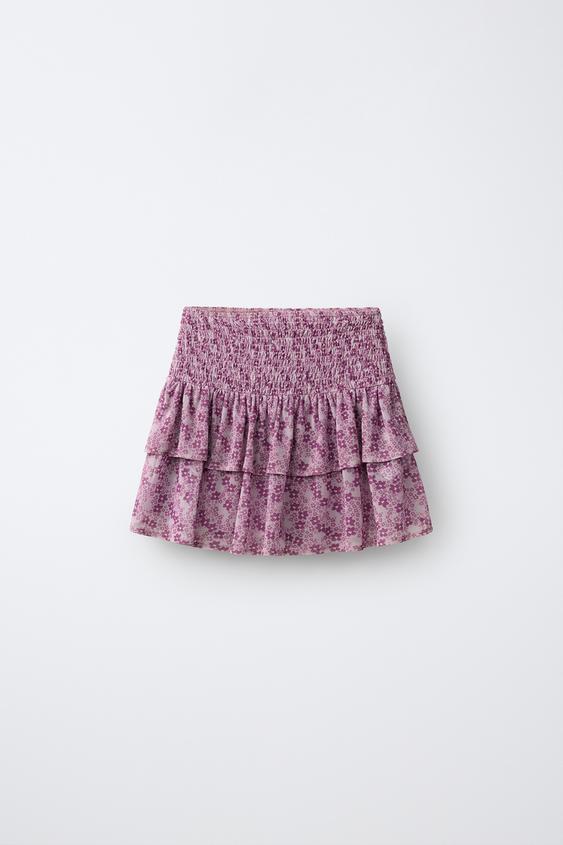 FLORAL BERMUDA SKORT - Pink by Zara - Image 0