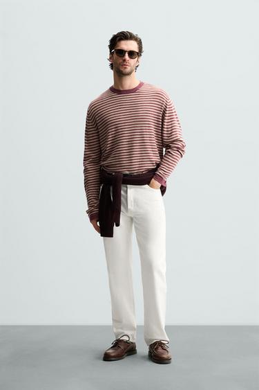 STRIPED JACQUARD SWEATER - striped by Zara - Image 0