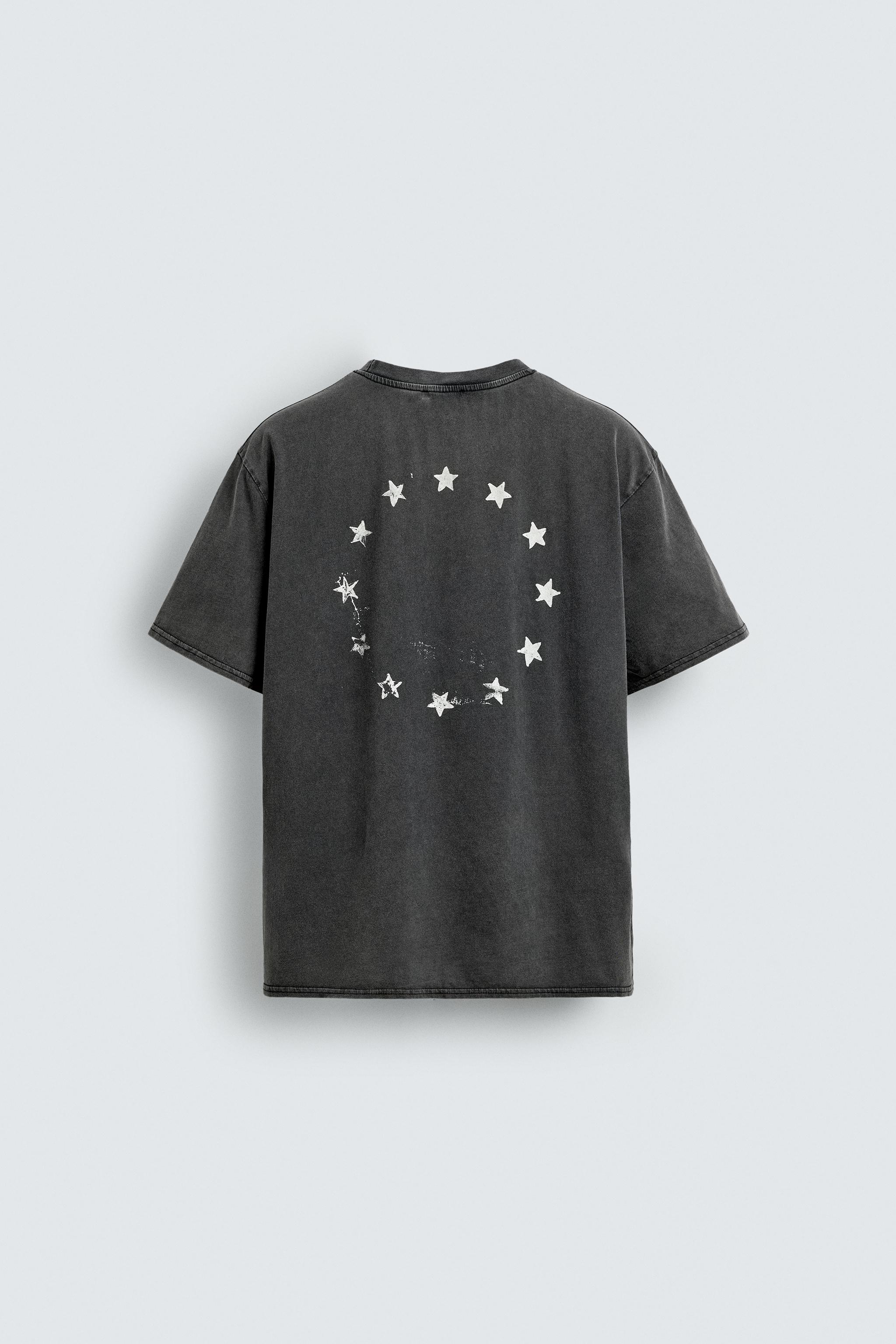 WASHED PRINT T-SHIRT