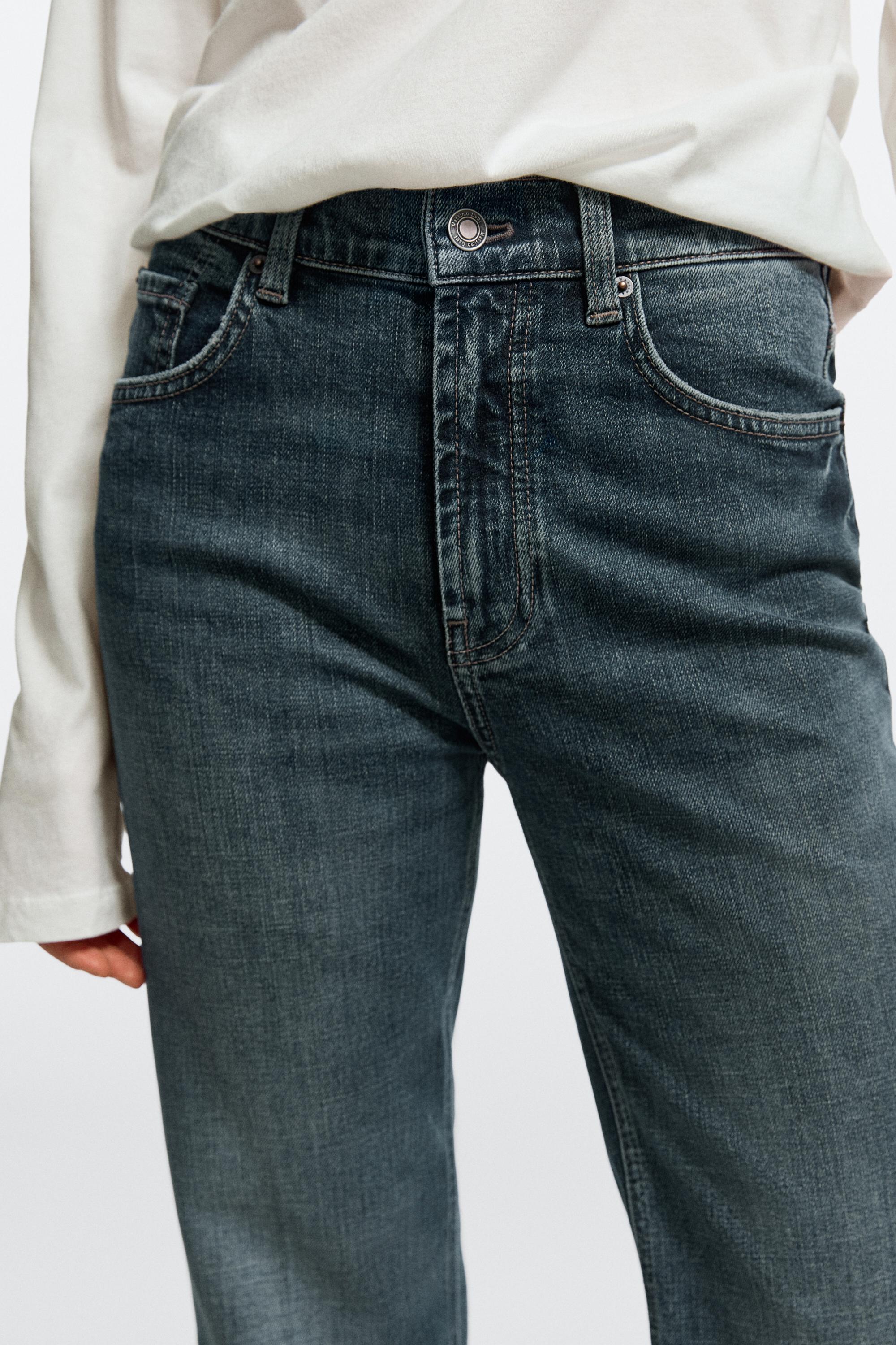 High-waist skinny flare jeans