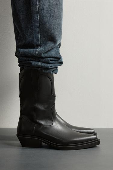 COWBOY BOOTS - Black by Zara - Image 0