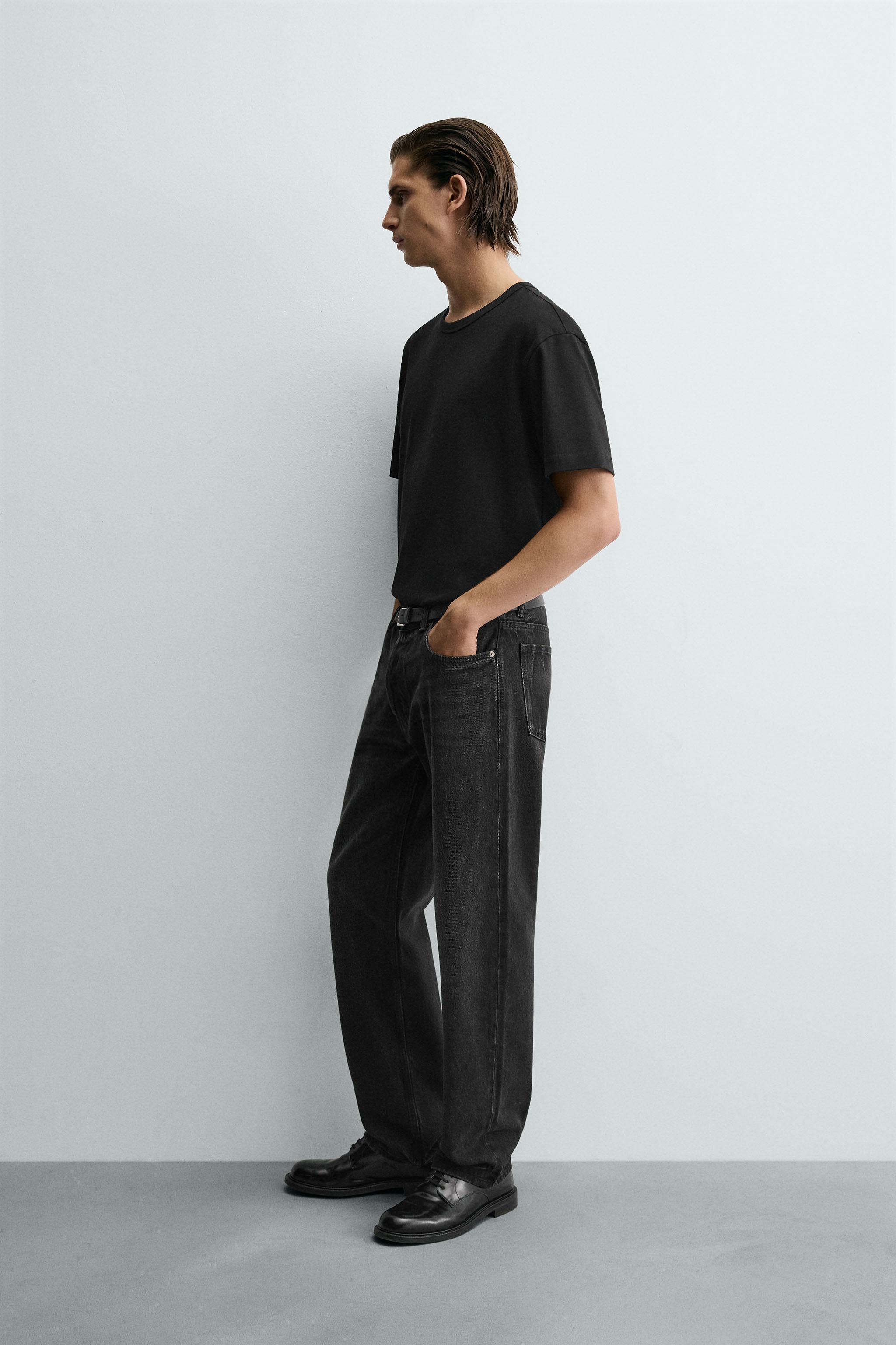 Zara STRAIGHT FIT JEANS - thumbnail 4 of 11